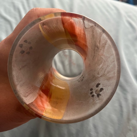 Elegant Multicolor Glass Vase - Picture 5 of 6